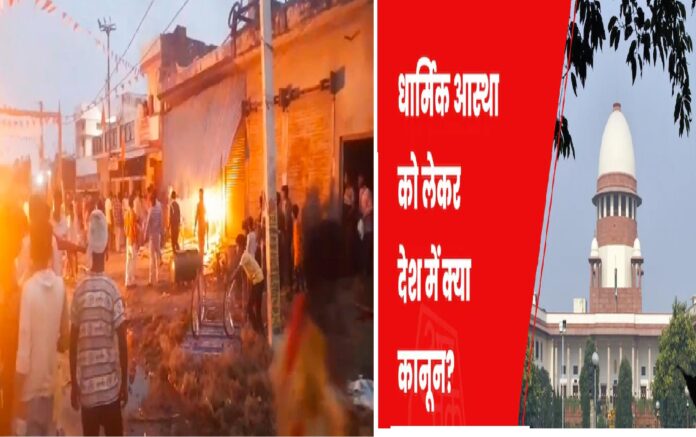 Tension Erupts: Stone-Pelting and Shootout During Idol Immersion Procession in Bahraich